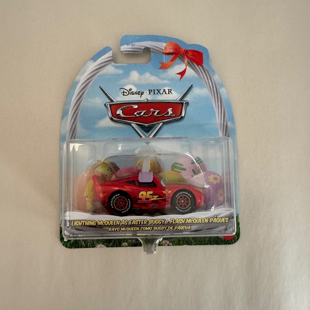 Disney Pixar Cars Lightning‎ McQueen as Easter Buggy Diecast HTY61 Mattel 1:55